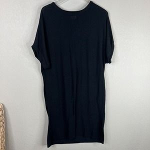 Nu New York Women's Crewneck Pullover Ribbed Dress Black‎ Blue Size 1 Capsule